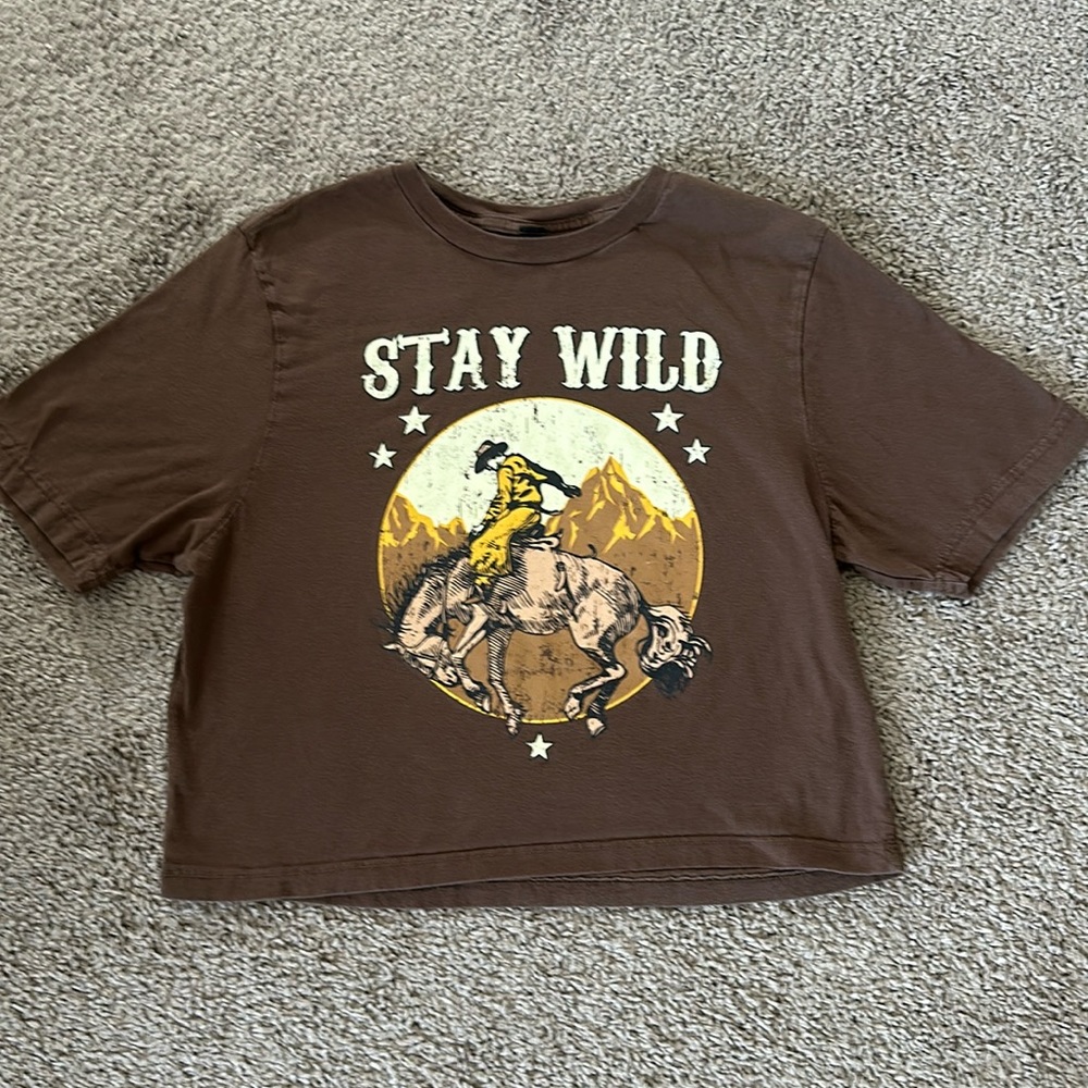Stay Wild Cropped T-shirt